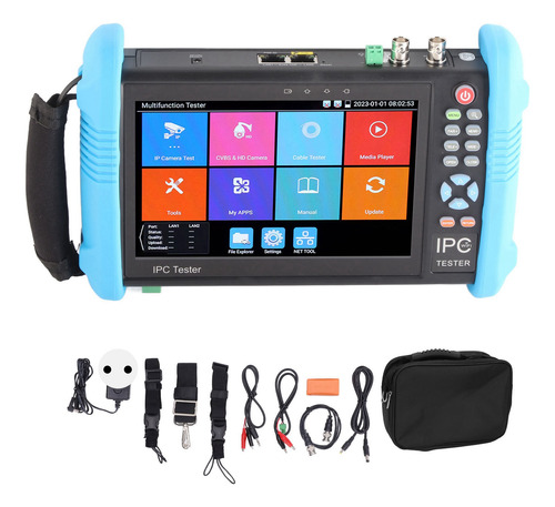 Cámara Video Tester Cctv Ipc 9800plus 4k H.265 De 7 Pulgadas
