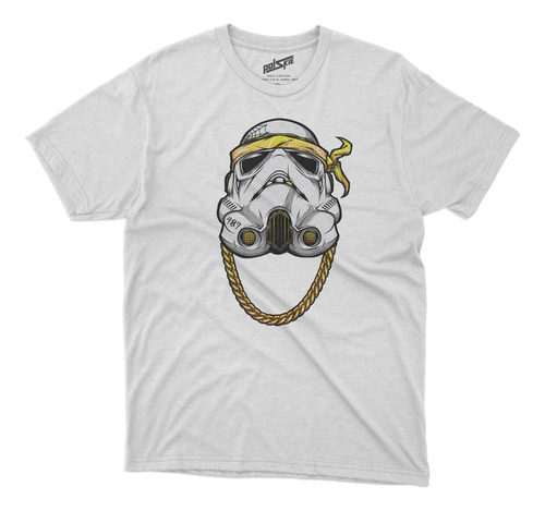 Remera Star Wars Stormtrooper Rapero Algodon Blanca Dtg