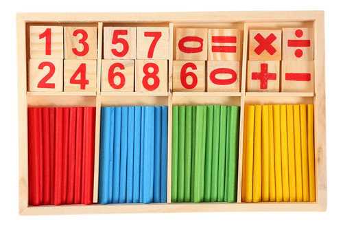 Manipuladores De Matemáticas Colorido Bebé De Madera Preesco