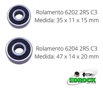 Comprar Rolamento 6202 + Rolamento 6204 Uso Em Máquinas Diversas