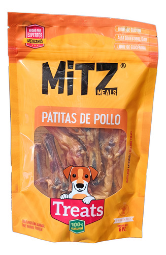 Premios P/ Perro Patitas De Pollo 6 Piezas Mitz Meals