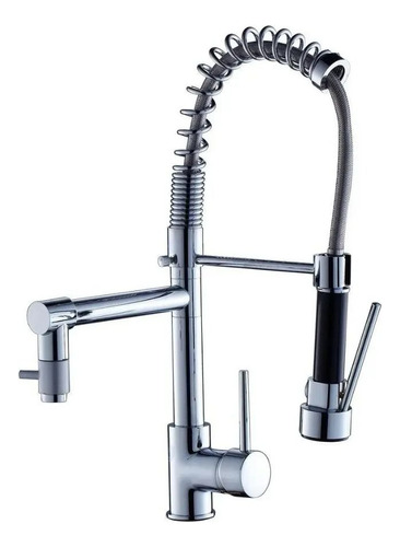 Llave Lavaplatos Monomando Cocina Extensible Grifo Doble