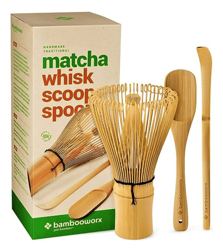 Batidor Set Té Matcha Bamboo Worx