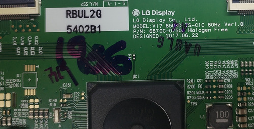 T-com Lg 65uk6500aua 6870c-0750a 5402b1 (Usado)