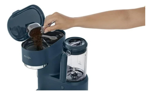 Cafetera/licuadora 3 En 1 Azul Marino Con Filtro Reutilizabl