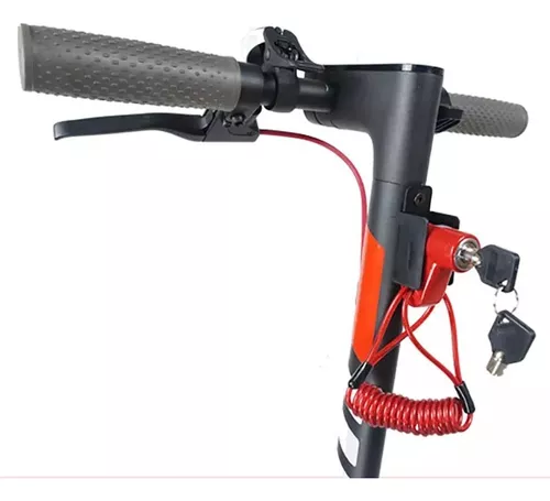 Candado Patinete Electrico, Candado Moto Disco, Accesorios, Candado Moto,  Antirrobo, para Xiaomi Mijia M365 Ruedas de Bicicleta Armario con Cuerda de  Recordatorio : .es: Deportes y aire libre