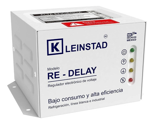 Regulador de voltaje Kleinstad RE-DELAY-2000 3300VA entrada de 127V blanco