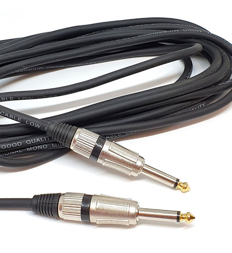 Cable Para Instrumentos Guitarra, Bajo, Etc Plug-plug 6mts_-