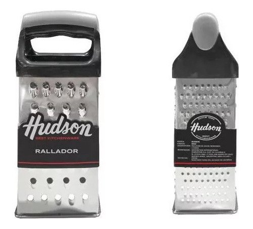 Rallador Acero Inoxidable 4 Caras Mango Plastico Hudson