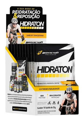 Hidraton Endurance 10 Sachê Reidratação Reposição Bodyaction