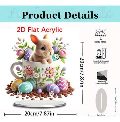 F Easter Decoration Home Desktop Decoration Rabbits Hom 2005