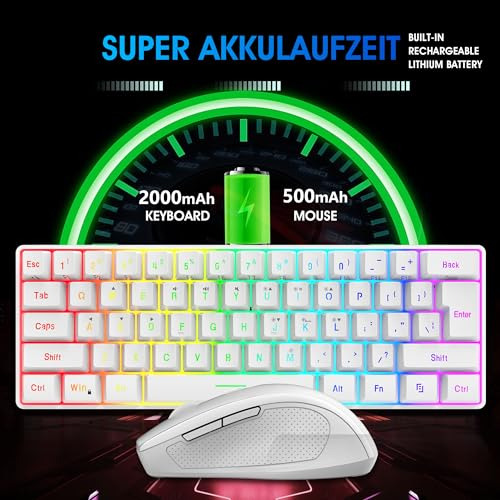 Snpurdiri 2.4g Wireless Gaming Keyboard And Mouse Combo, Inc