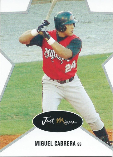 Barajita Miguel Cabrera Rookie Card Just Minors 2003 #7