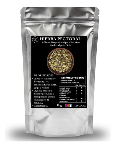 Hierba Pectoral / Flores Pectorales 1kg