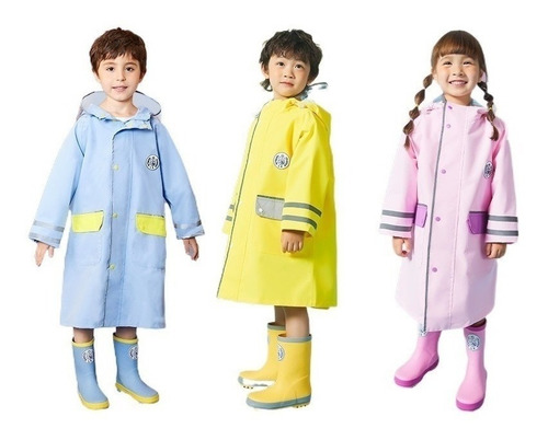 Chubasquero De Impermeables Para Niños Lluvia Con Espacio