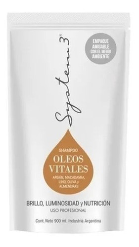 Shampoo System3 Oleos Vitales - 900ml
