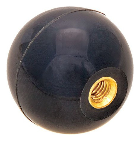 Mm Diametro Pomo Laton Thds Black Pelota Plastico Fenolico