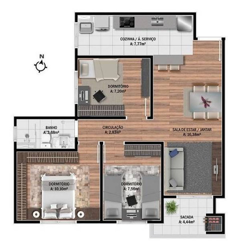 Imagem 7 de 7 de Apartamento - Parque Dos Vinhedos - Ref: 7460 - V-7460