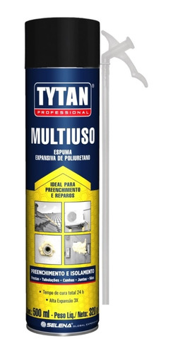 Espuma Expansiva Multiuso 500ml/320g Tytan