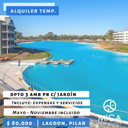 Alquiler Temporal - Dpto 3 Amb Amueblado - Pb C/ Jardin - Pi