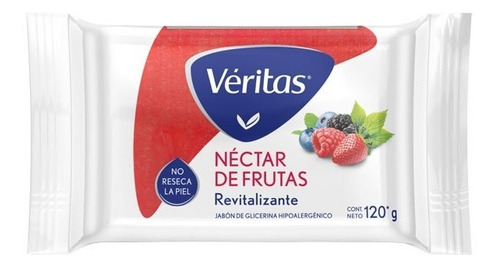 Imagen 1 de 1 de Veritas Jabon De Glicerina Hipoalergenico Nectar De Frutas