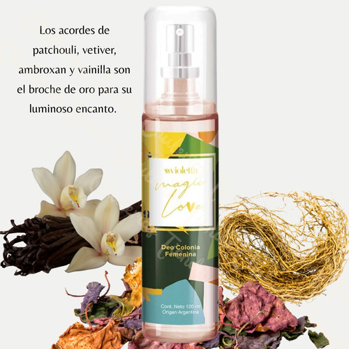 Perfume Mujer Deo Colonia Fem Magic Love Violetta Cosméticos