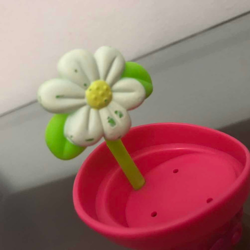 Littlest Pet Shop Gato Laranja Vaso De Flor Geração 1 #86 (Usado)