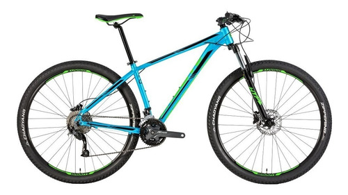 Bicicleta Groove Hype 70 29  17  27 Velocidades Azul Verde