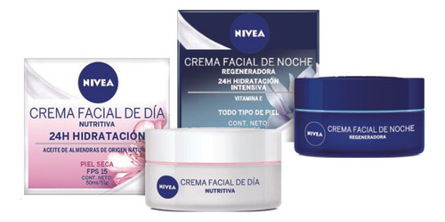 Pack Rutina Nivea Hidratante Piel Seca Día 50ml + Noche 50ml