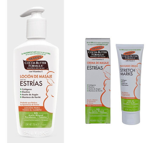 Palmers Loción + Crema Concentrada De Masajes Para Estrías