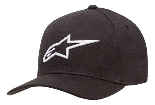 Gorra Alpinestars Ageless Curve Hat Negra Logo Blanco Juri