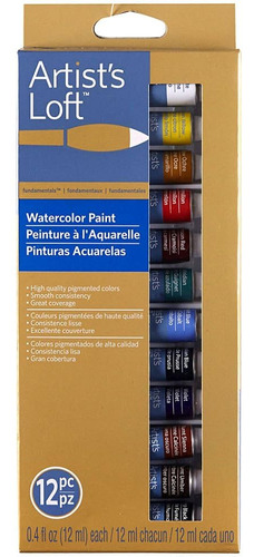 Artist's Loft Fundamentals Pintura De Acuarela 12 Piezas