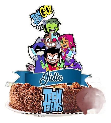 Topo De Bolo Topper De Bolo Já No Palito Jovens Titãs