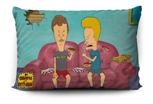 Imagen 2 de 5 de Funda De Almohada Beavis & Butthead 70x45cm Vudú Love