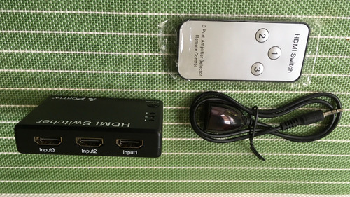 Selector De Hdmi De 3 Entradas Con Control Remoto