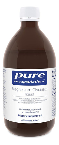 Glicinato De Magnesio Liquido Pure Encapsulations 480 Ml
