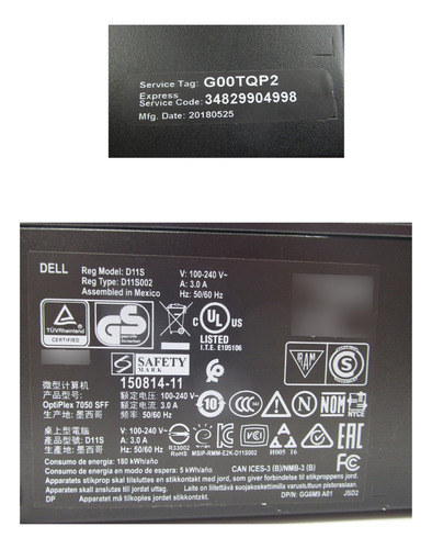 Cpu Dell Optiplex 7050 I5-7600 3.50ghz 16gb Ram 1tb Hdd (Reacondicionado)