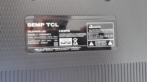 Imagem 1 de 2 de Tv Tcl Carça Completa Sem Placa