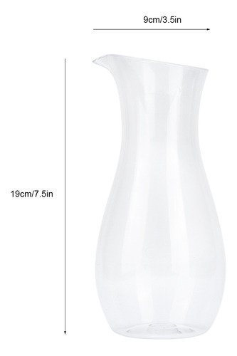 Zouminyy Jarra transparente de acrílico del hielo del jarro del agua de la botella del jugo con la tapa para el uso en el hogar de la barra 1600ml 