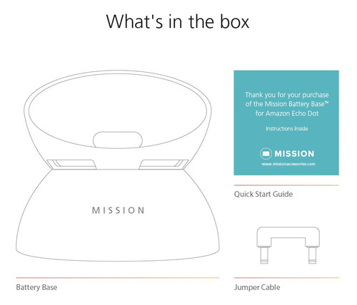 Base De Batería Para Amazon Echo Dot De Cuarta Y Quinta Gene