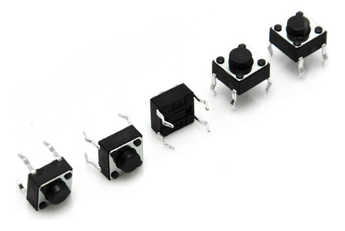 Push Button Boton Pulsador Tact Switch 6x6x6 Arduino X10