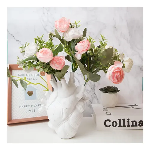 comprar Florero Anatómico Con Forma De Corazón, Floreros De Resina