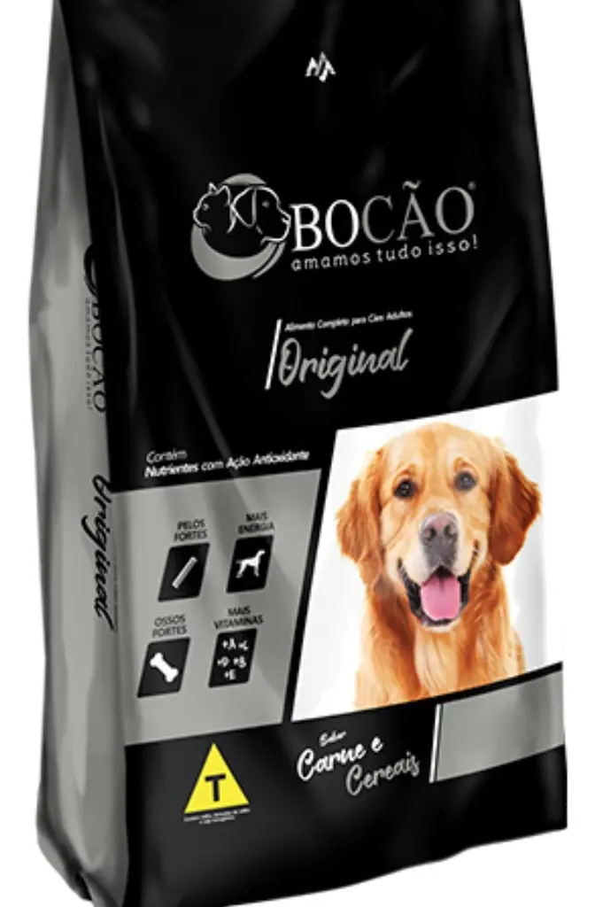 Ração Cães adultos bocão original 7kg sabor carne e cereais