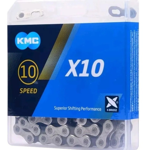 Corrente Kmc X10 Silver/gray 10v 116 Links