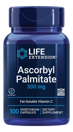 Palmitato De Ascorbilo Vitamina C Life Extension 500 Mg