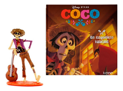 Disney Coco Libro + Figura Coleccionables  Pasta Dura 