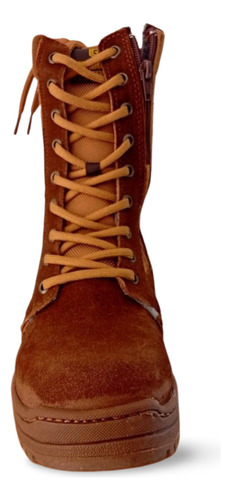 Botas Tácticas Con Cierre Lateral De Piel Gamuza En Color Co