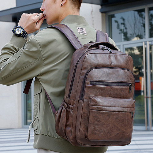 Mochila De Viaje Para Portátil De Diseño Para Hombre, Mochila De Negocios Con Puerto De Carga Usb Para Portátil De 16 Pulgadas