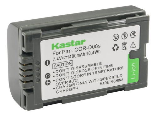 Kastar Paquete De 1 Batería Para Panasonic Cgr-d08 D08s Cg.