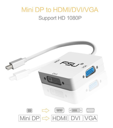 Adaptador Mini Dp A Dvi Hdmi Y Dp Alpha Store Centro